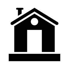 guest house festival celebration  Xmas black solid icon.