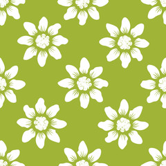 Flower seamless pattern.