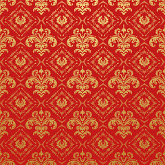 Red background. Chinese and Japanese style. Background texture. Vector image