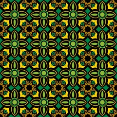 seamless pattern of borneo batik style. traditional Indonesian fabric motif. vector design inspiration. Creative textile background for fashion or cloth. culture motif of dayak