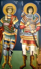 Fototapeta premium icon from a Greek church