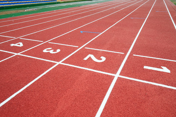 Fototapeta premium Beautiful runway, in track and field