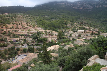 Fototapeta na wymiar View to Valldemossa, West Coast, Mallorca, Spain