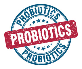 probiotics stamp. probiotics round grunge sign. probiotics