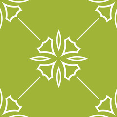 abstract floral seamless pattern with flowers, netting and leaves