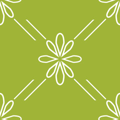 abstract floral seamless pattern with flowers, netting and leaves