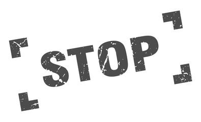 stop stamp. stop square grunge sign. stop