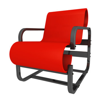 Moderner Stuhl, Freisteller