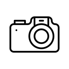 photography digital camera filled outline icon editable stroke.