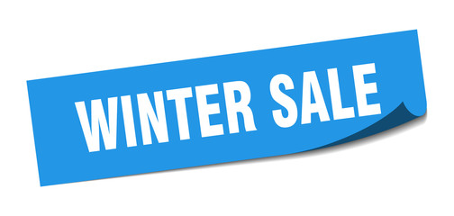 winter sale sticker. winter sale square isolated sign. winter sale