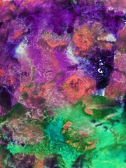 Abstract background, hand-painted texture, watercolor painting, drops of paint, paint smears. Design for backgrounds, wallpapers, covers and packaging.Banner for text, grunge element for decoration.