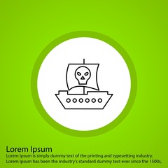 Pirate Ship icon for your project