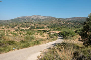 The august road between Sant mateu and Tortosa