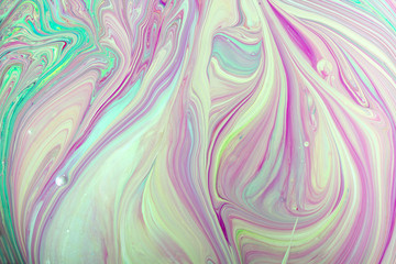 Mixture of acrylic paints Abstract liquid marble texture Fluid art. Deep colour background