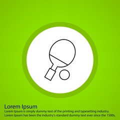  Table Tennis icon for your project