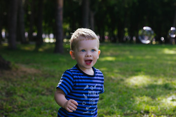 little boy in the park