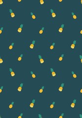 pineapple seamless simply vector pattern