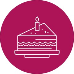 Happy birthday cake icon for your project