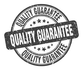 quality guarantee stamp. quality guarantee round grunge sign. quality guarantee