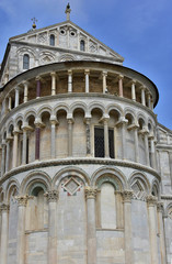 Naklejka premium Elements of the architecture of the cathedral of Pisa.
