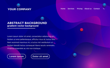 Trendy abstract purple liquid background for your landing page design. Minimal background for for website designs.