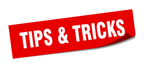 tips & tricks sticker. tips & tricks square isolated sign. tips & tricks