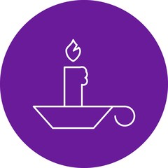 Fototapeta premium Candle icon for your project