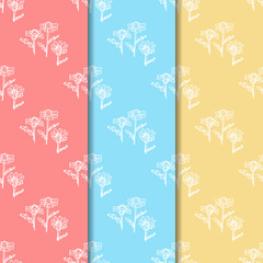 seamless floral pattern with wild flower