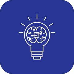 Creative mind icon for your project