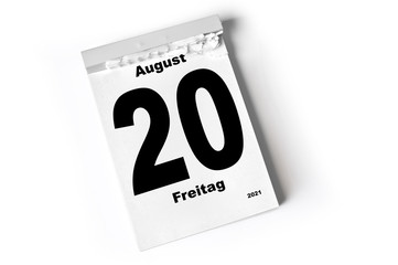 20. August 2021