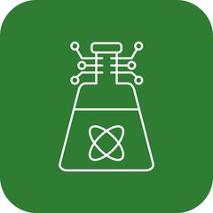 Artificial beaker icon for your project