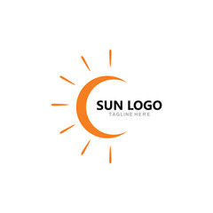 sun Logo Icon Vector illustration design 