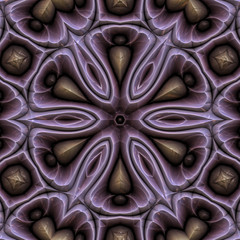  3d effect - abstract hexagon floral graphic 