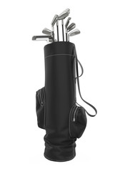 Golf Club Bag Isolated