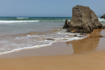 Seascape With Rocky Beach in nothern Spain