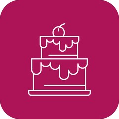 Happy Birthday Cake icon for your project