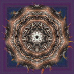 3d effect - abstract octagonal manipulation illustration