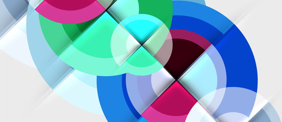 Obraz premium Geometric design abstract background - circles