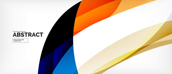 Colorful wave lines abstract background, color line for business or techno presentation