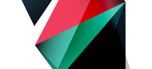 Vintage abstract template with triangle mosaic composition vecton white background. Simple design background. Modern flat design. Beautiful vector pattern.