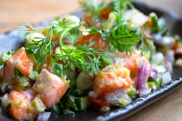 Salmon salad