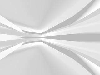 Futuristic White Architecture Design Background