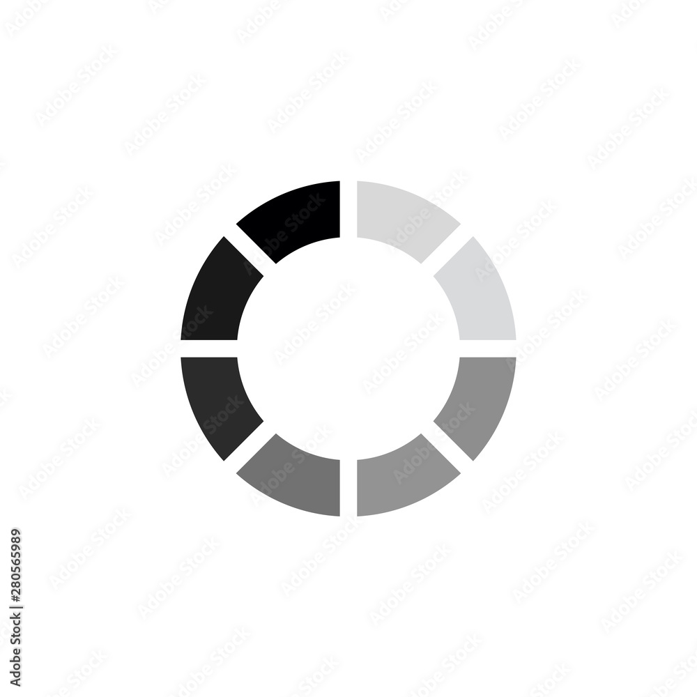 Poster Load icon template color editable. Loading symbol vector sign isolated on white background illustration for graphic and web design.