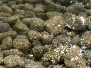 stones in the water