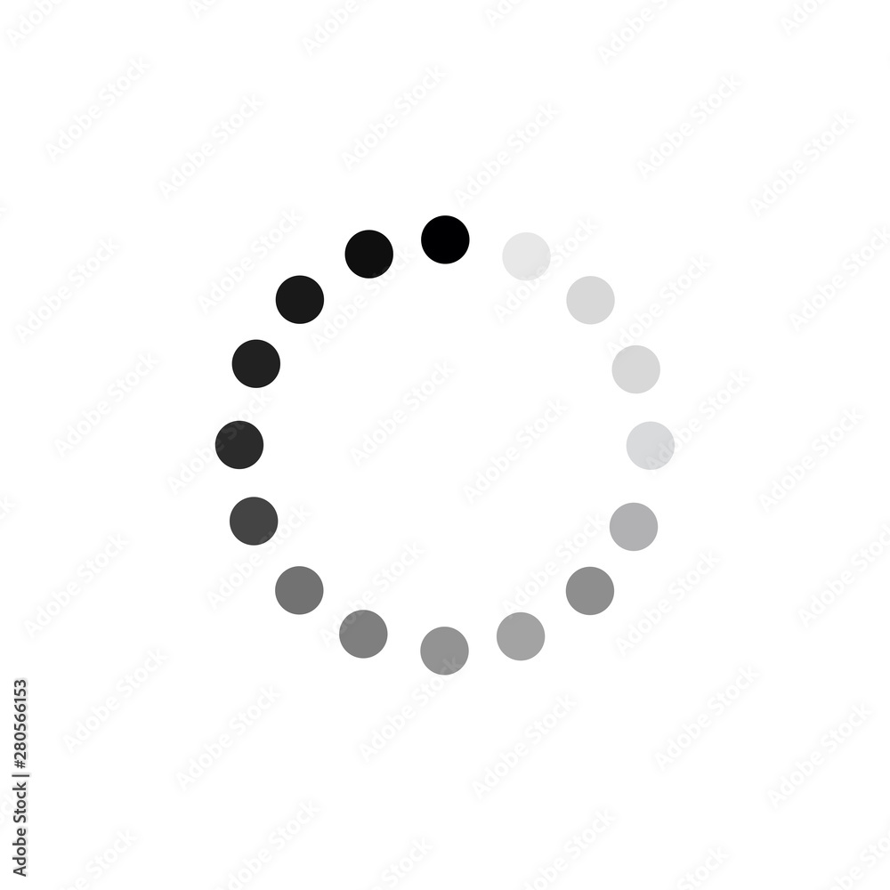 Leinwandbilder load icon template color editable. loading symbol vector sign isolated on white background illustrat