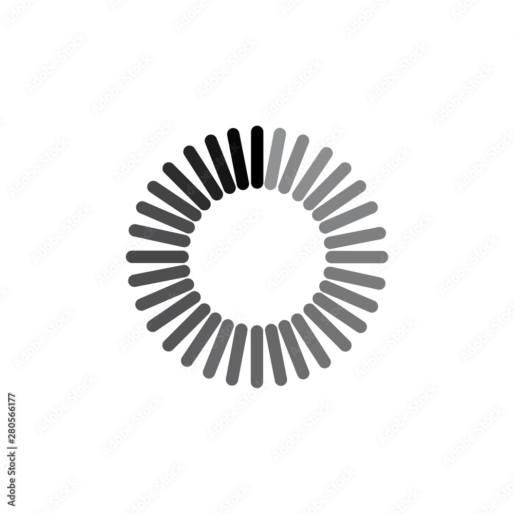 Leinwandbilder Load icon template color editable. Loading symbol vector sign isolated on white background illustration for graphic and web design.