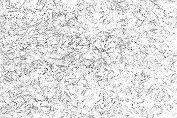 Grunge background black and white. Vector city texture dark. Abstract pattern of cracks, dust, dirt. Old worn surface of destruction. Corrosion covered wall.