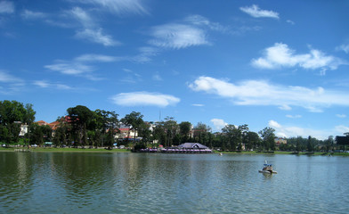 lake in park