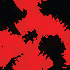 Seamless abstract vector background. Grunge texture is red-black. Pattern for printing on fabric.