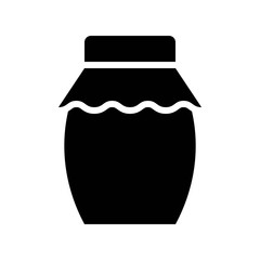 thanksgiving related set honey bottle in solid or glyph icon design.